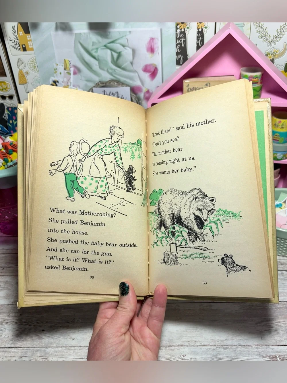 Vintage 1962 Benjamin In The Woods HC Wonder Books Easy Reader By Eleanor Clymer